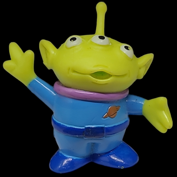 DISNEY'S PIXAR TOY STORY "LITTLE GREEN MEN-THREE EYED ALIEN" FIGURE  1 3/4" - Picture 1 of 7